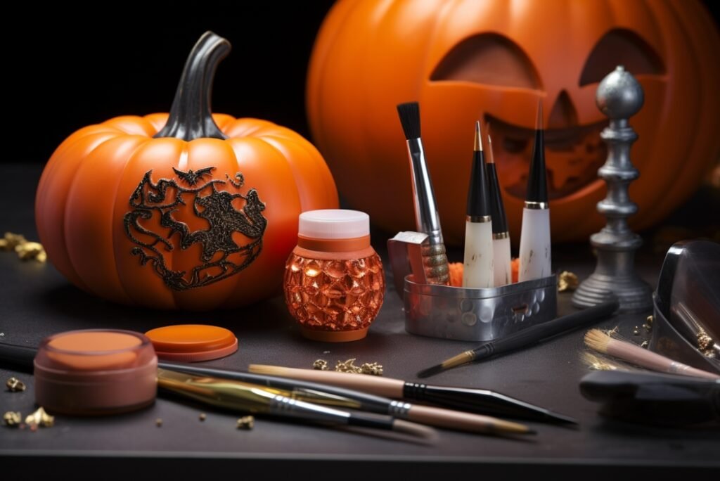 3d pumpkin nail art