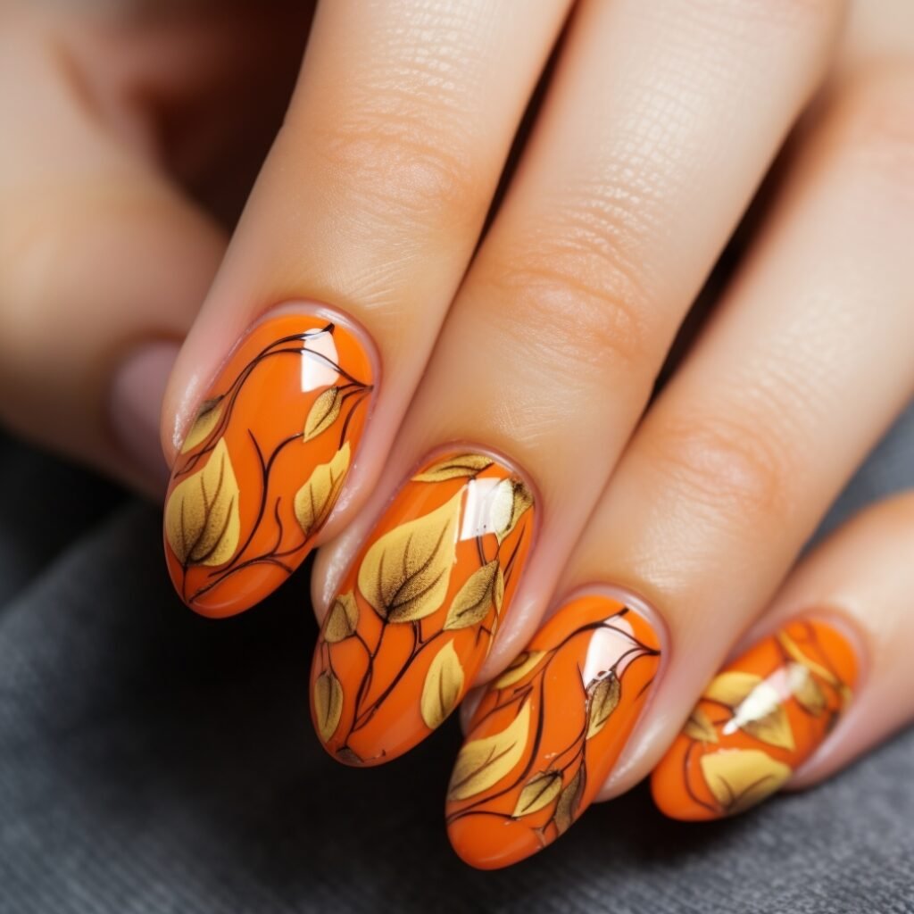 almond halloween nail designs