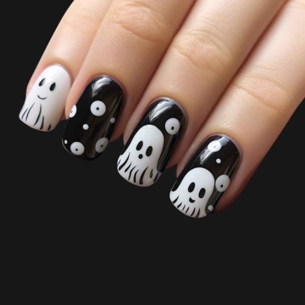 baddie halloween nails