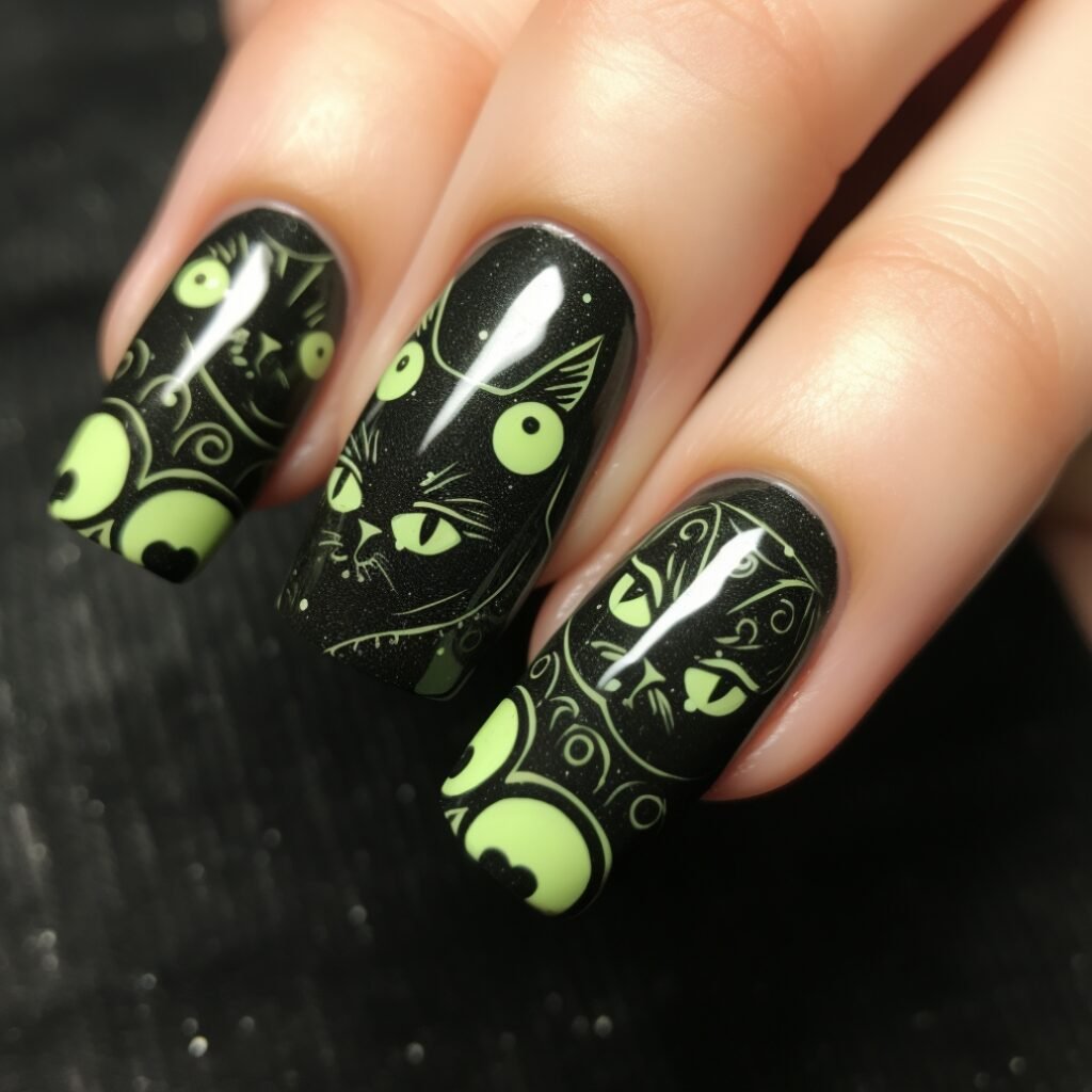 cat nails for halloween