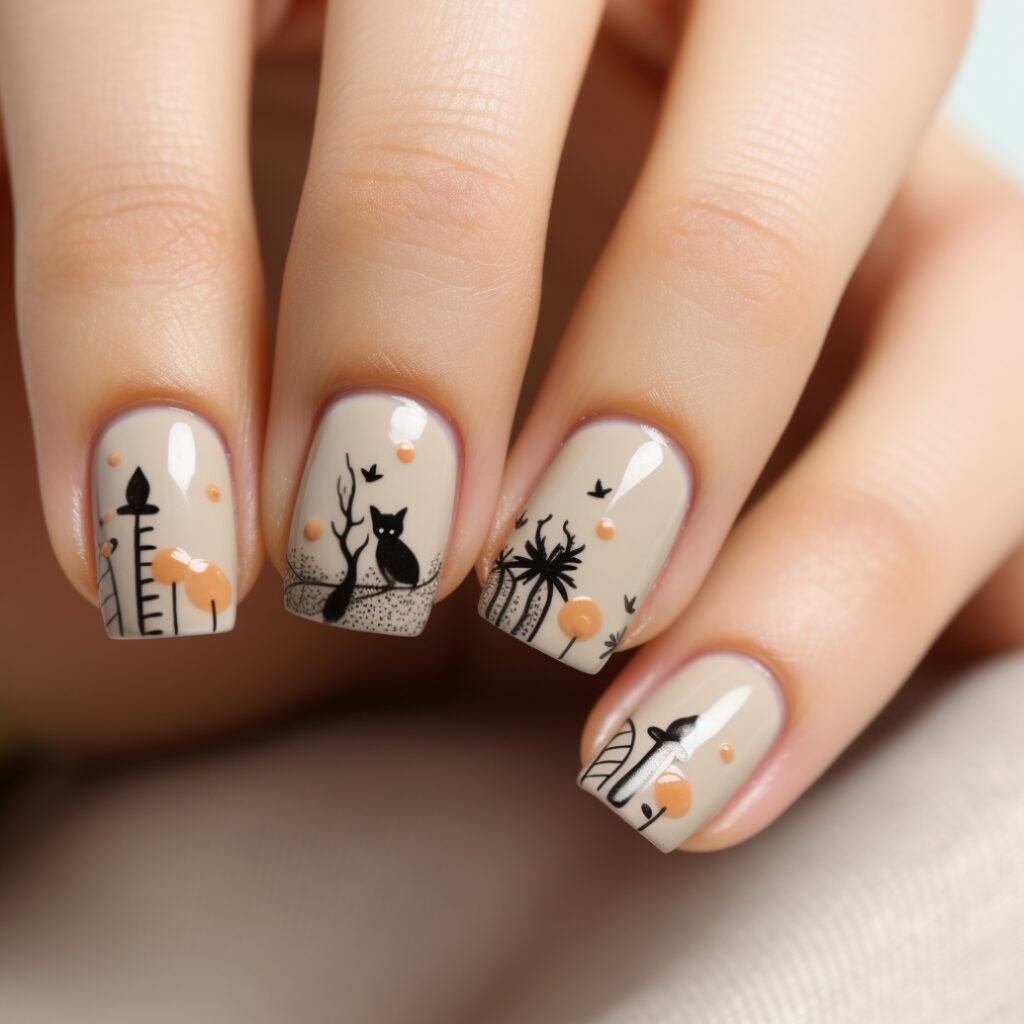 cat nails for halloween