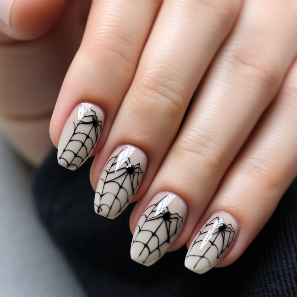 creepy halloween nail designs