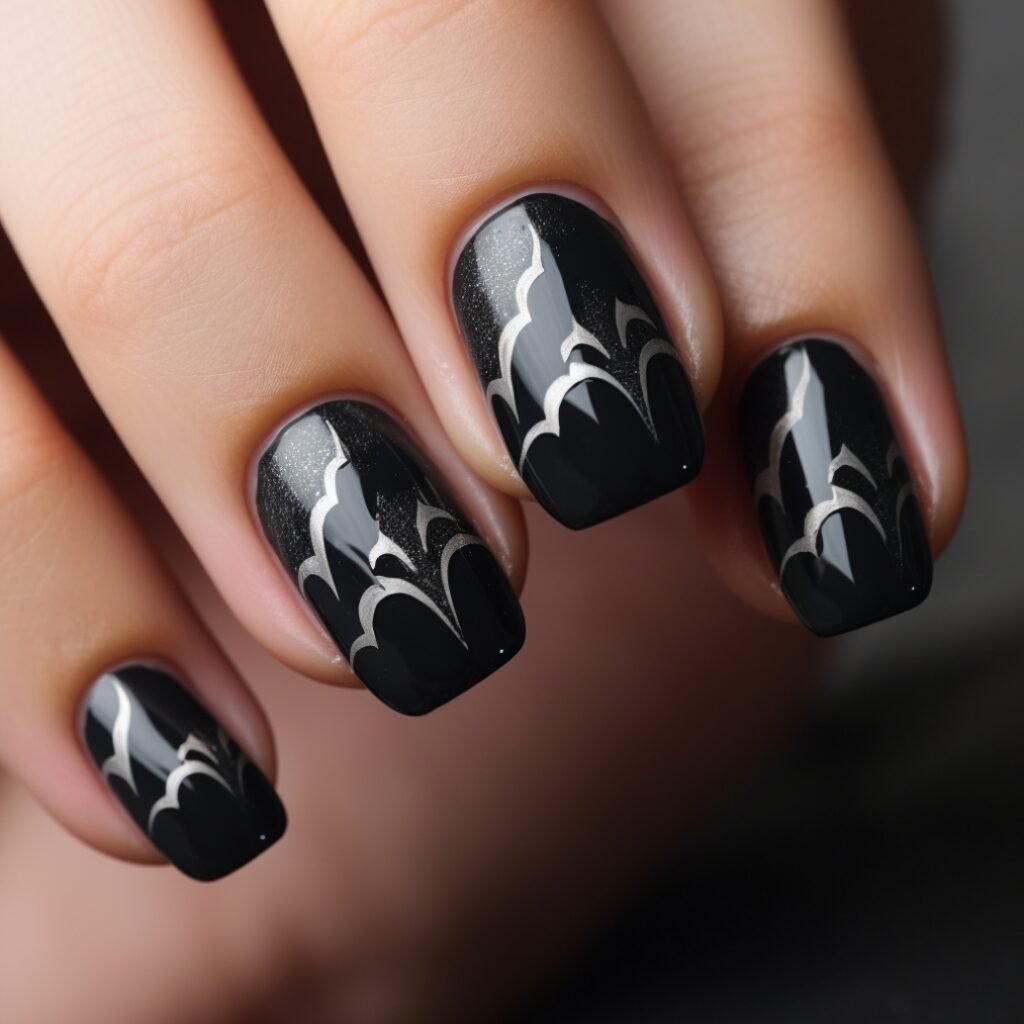 cute simple halloween nails