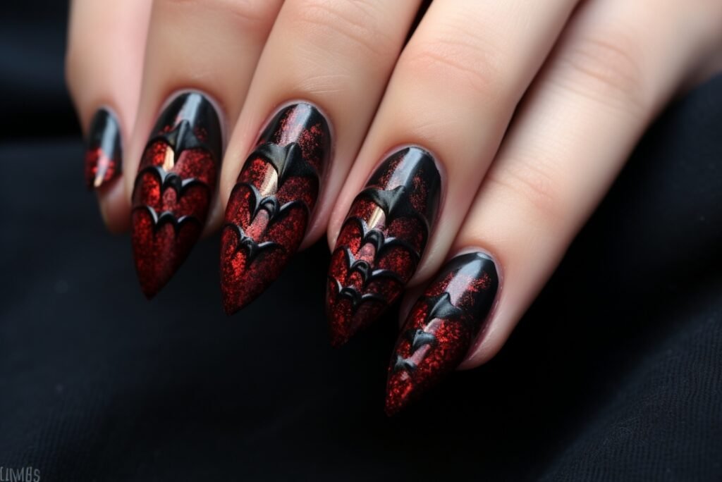 vampire nail designs