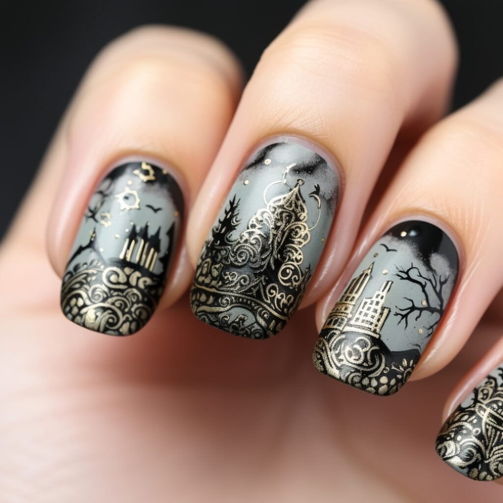 vampire nail designs