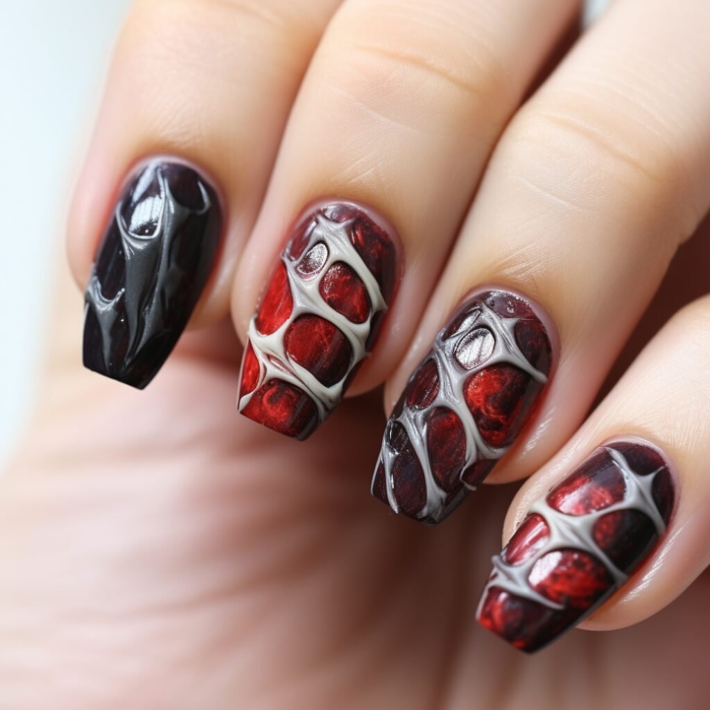 vampire nail designs