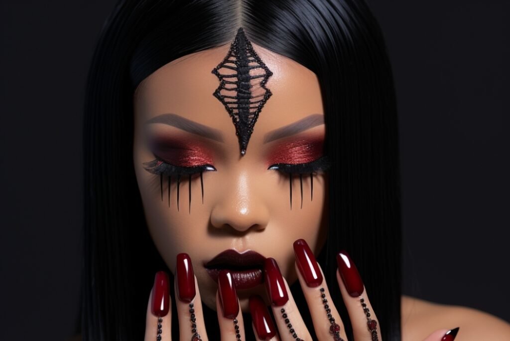 vampire nail designs