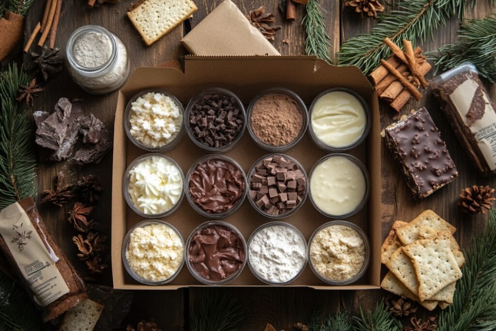 a box of food on a table