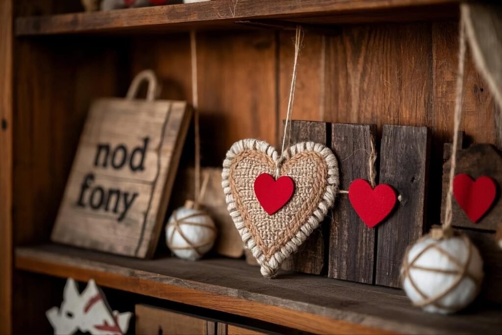 primitive valentine decor