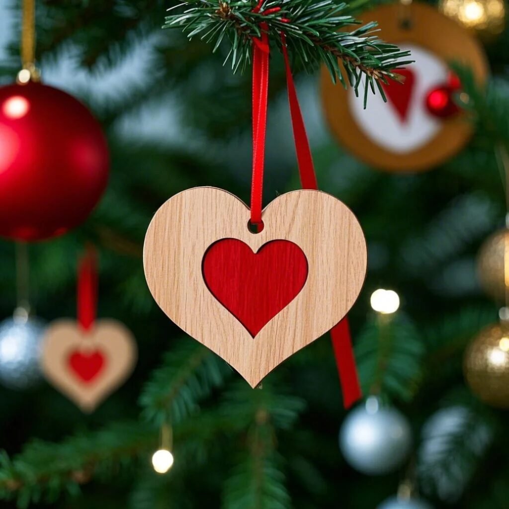 wooden valentine decorations