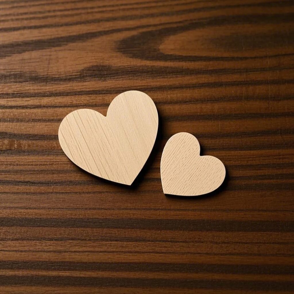 wooden valentine decorations