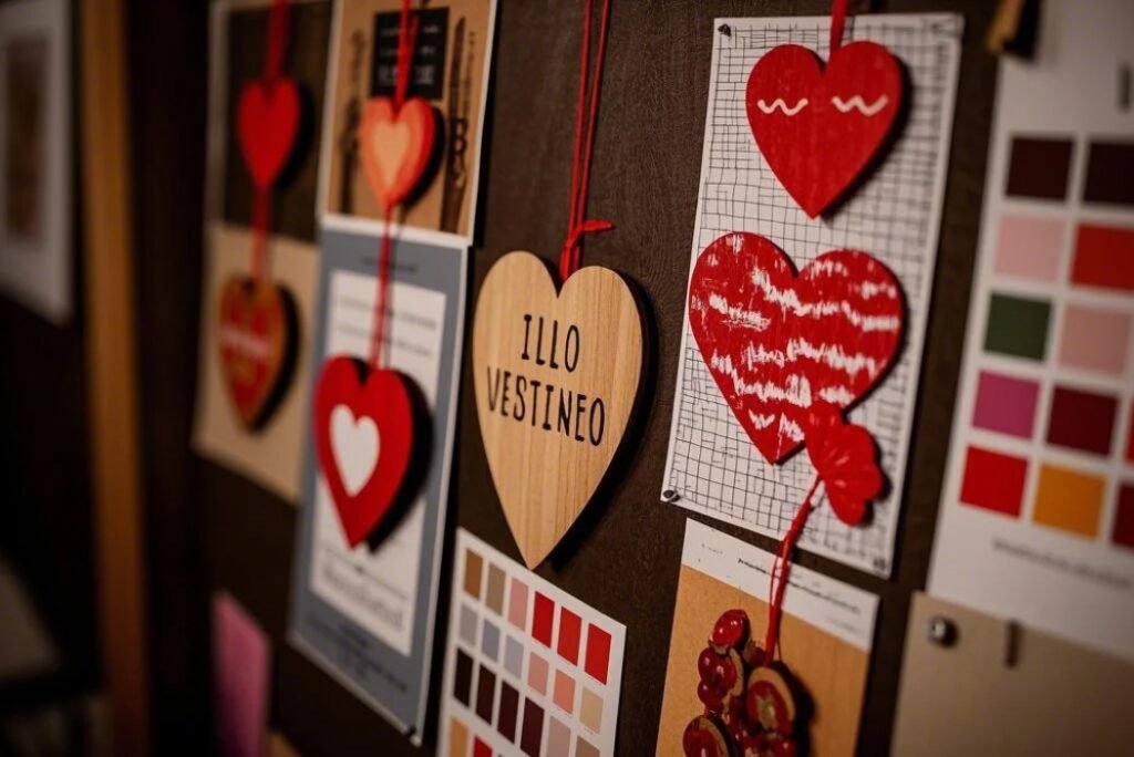 wooden valentine decorations