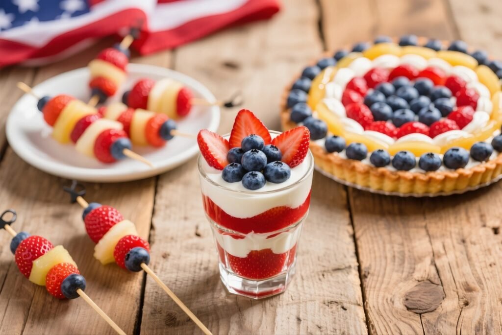 red white and blue fruits