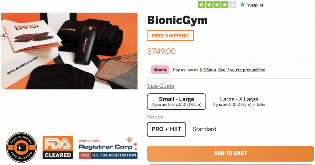 Bionic Gym  + HIIT Price