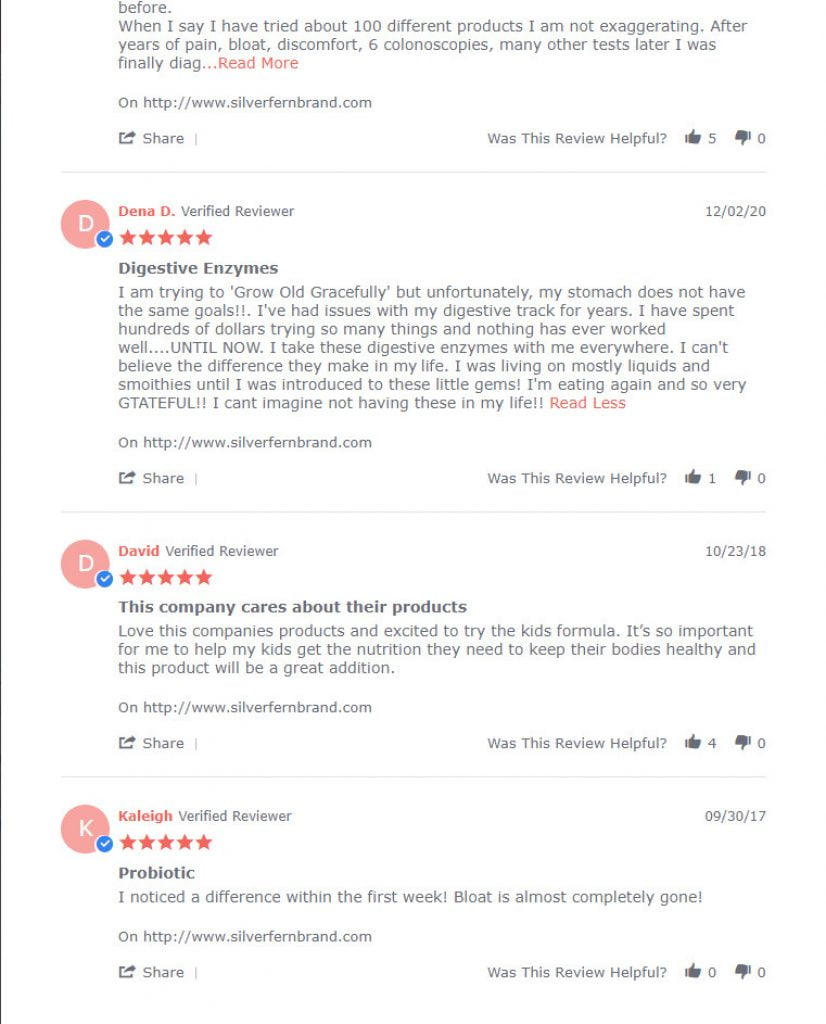 silver fern brand reviews