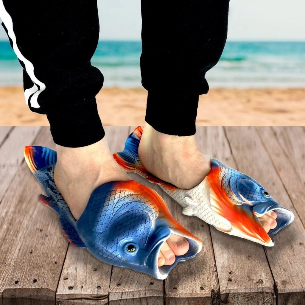 coddies fish flip flops