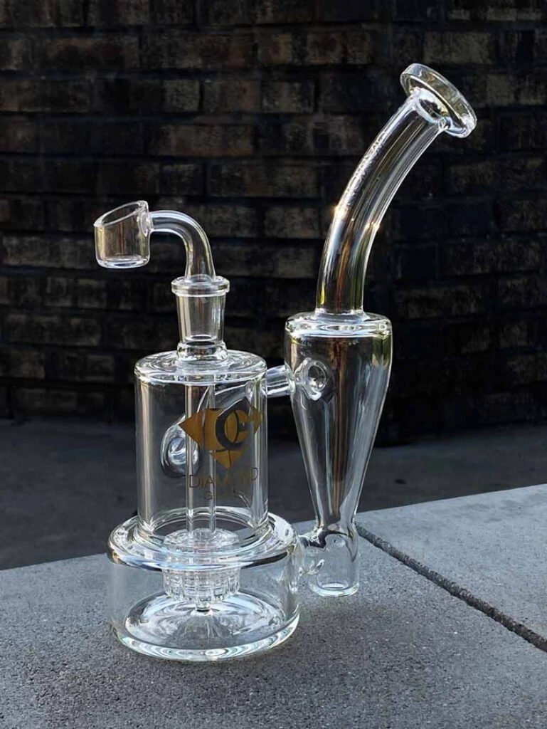 badass glass dab rig