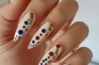 cute labor day nails