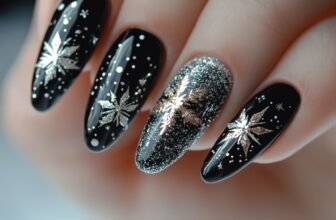 happy new year nail art