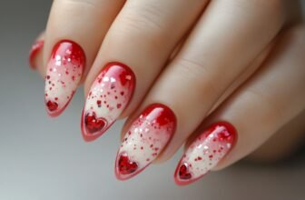 french nail designs for valentine's