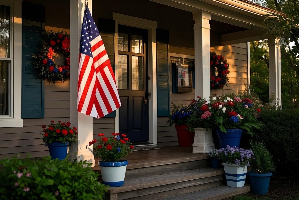 memorial day front porch decor