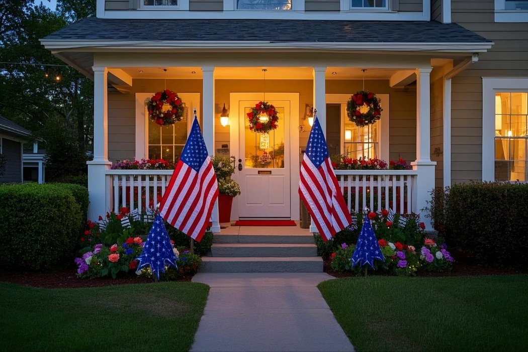 outdoor memorial day decorations