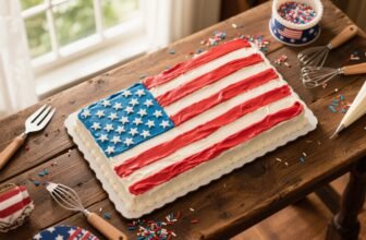 flag cake design