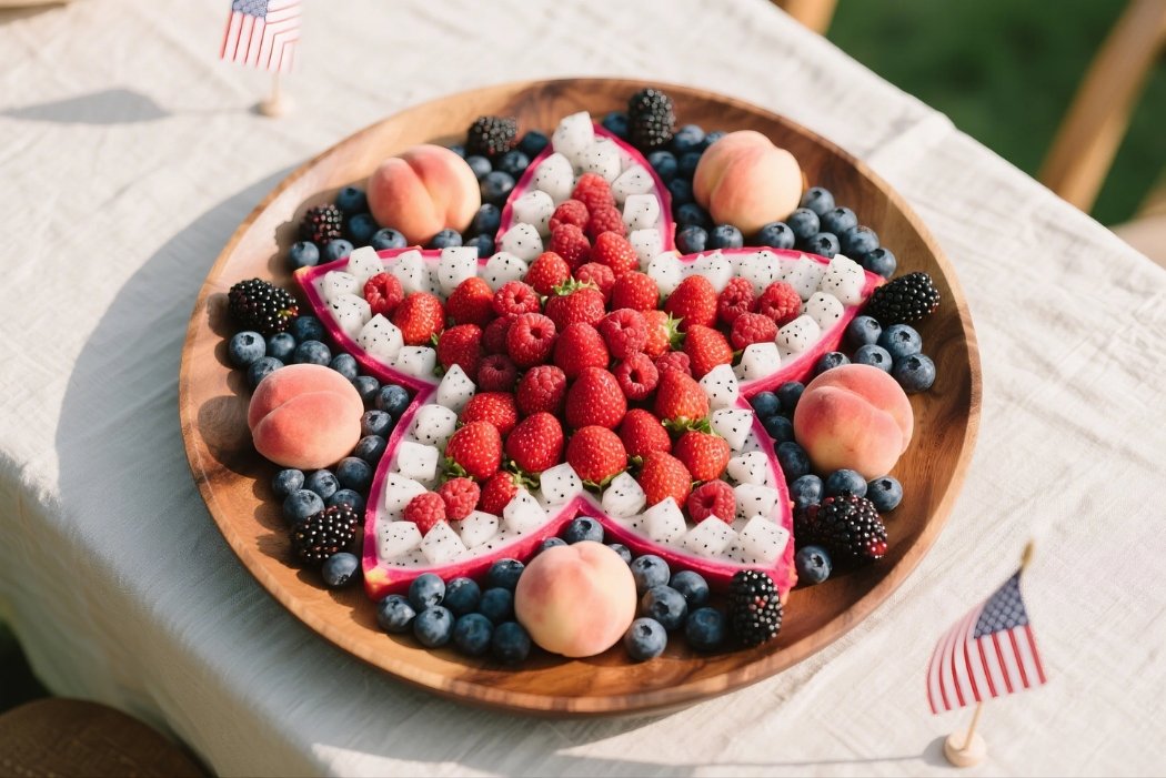 red white and blue fruits