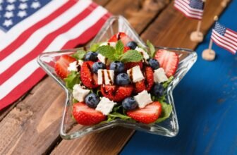 red white and blueberry salad