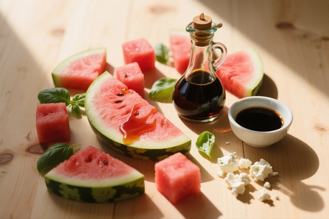 Watermelon and Balsamic Vinegar: The Unexpected Culinary Duo That Will Transform Your Summer Meals 1 watermelon and balsamic vinegar